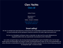 Tablet Screenshot of clarc-yachts.com
